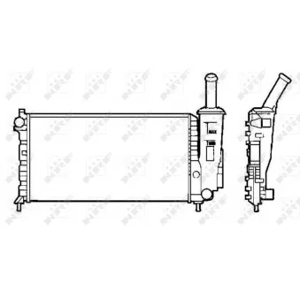 Radiateur, refroidissement du moteur NRF 58273
