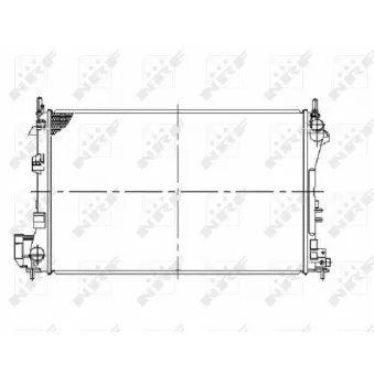Radiateur, refroidissement du moteur NRF 58293