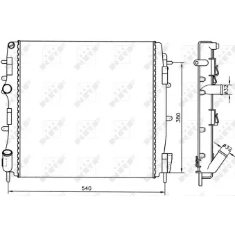 Radiateur, refroidissement du moteur NRF 58316A