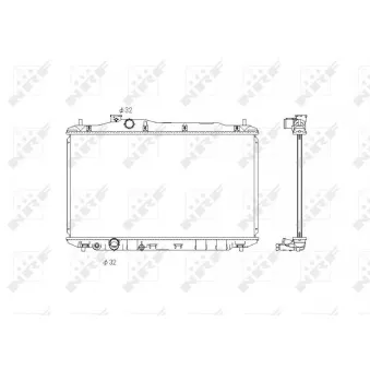 Radiateur, refroidissement du moteur NRF