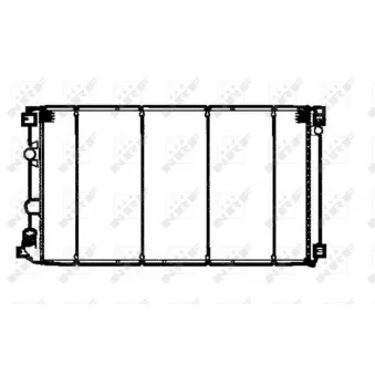 Radiateur, refroidissement du moteur NRF 58324