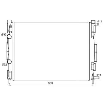 Radiateur, refroidissement du moteur NRF