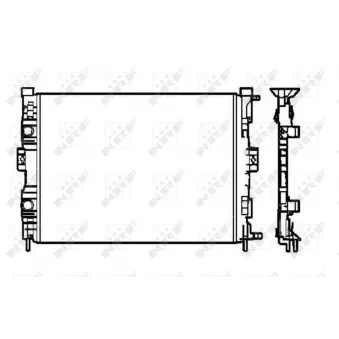 Radiateur, refroidissement du moteur NRF 58328