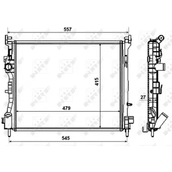 Radiateur, refroidissement du moteur NRF