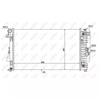 Radiateur, refroidissement du moteur NRF