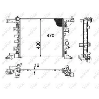 Radiateur, refroidissement du moteur NRF