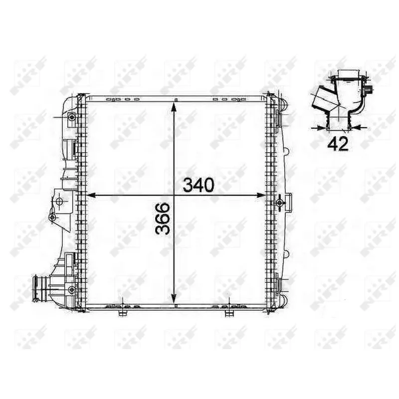 Radiateur, refroidissement du moteur NRF 58485