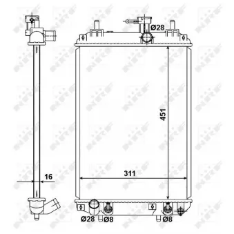 Radiateur, refroidissement du moteur NRF
