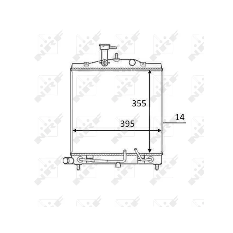 Radiateur, refroidissement du moteur NRF 58531
