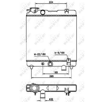 Radiateur, refroidissement du moteur NRF