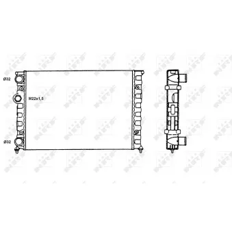 Radiateur, refroidissement du moteur NRF