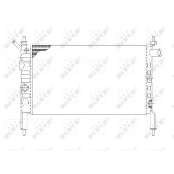 Radiateur, refroidissement du moteur NRF 58930