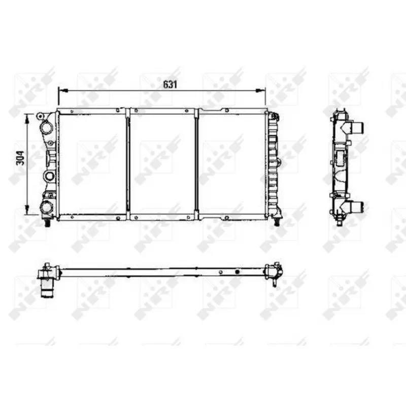 Radiateur, refroidissement du moteur NRF 58956