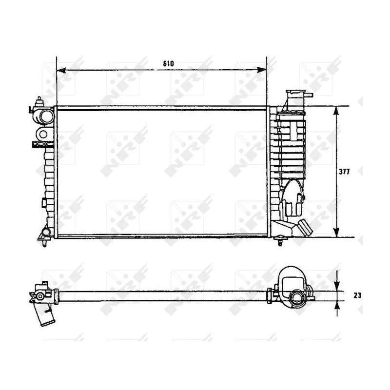 Radiateur, refroidissement du moteur NRF 58961