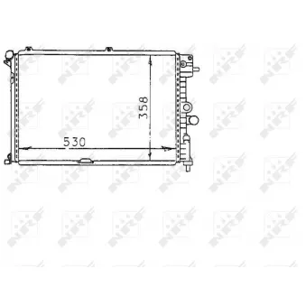 Radiateur, refroidissement du moteur NRF 58974