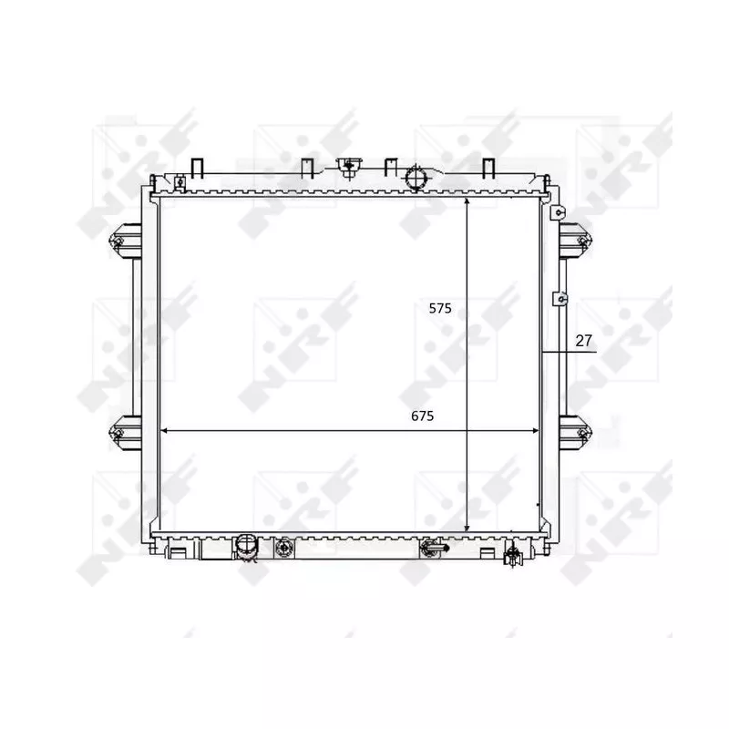 Radiateur, refroidissement du moteur NRF 59080