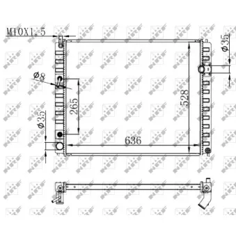 Radiateur, refroidissement du moteur NRF