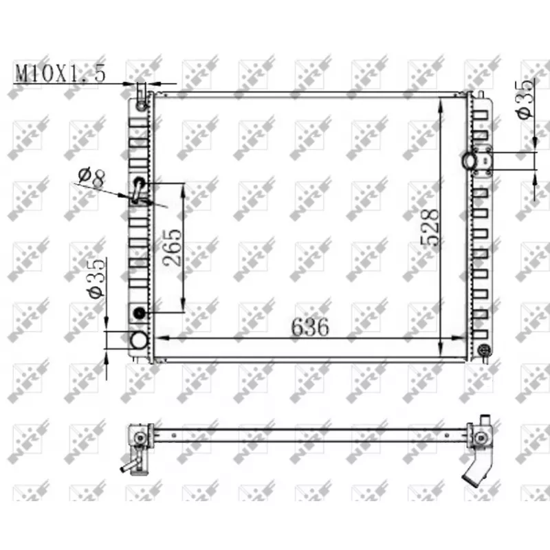 Radiateur, refroidissement du moteur NRF 59147