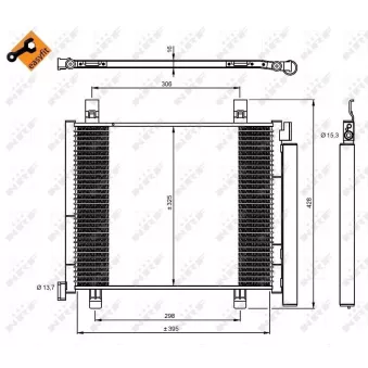 Condenseur, climatisation NRF 350045