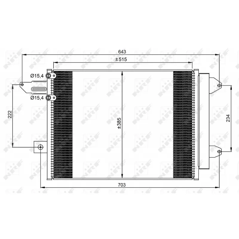 Condenseur, climatisation NRF 350070