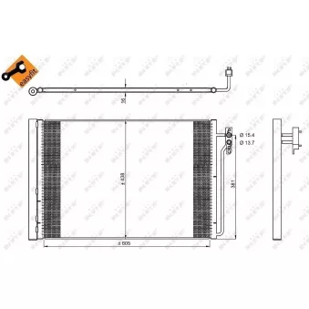 Condenseur, climatisation NRF 350224