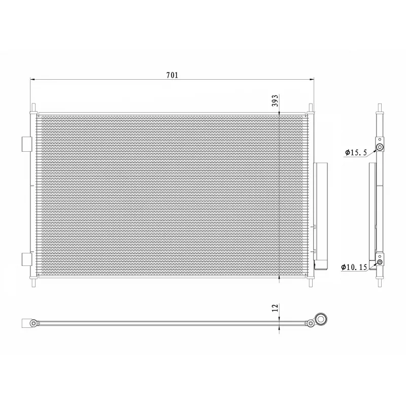 Condenseur, climatisation NRF 350426