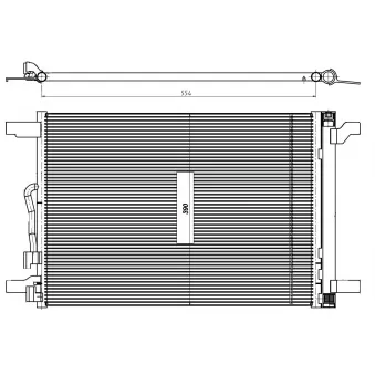 Condenseur, climatisation NRF 350509