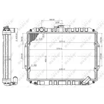 Radiateur, refroidissement du moteur NRF