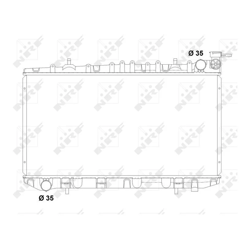 Radiateur, refroidissement du moteur NRF 503497