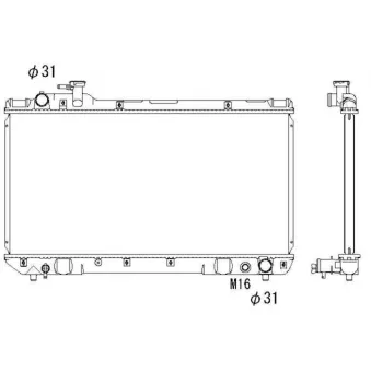 Radiateur, refroidissement du moteur NRF
