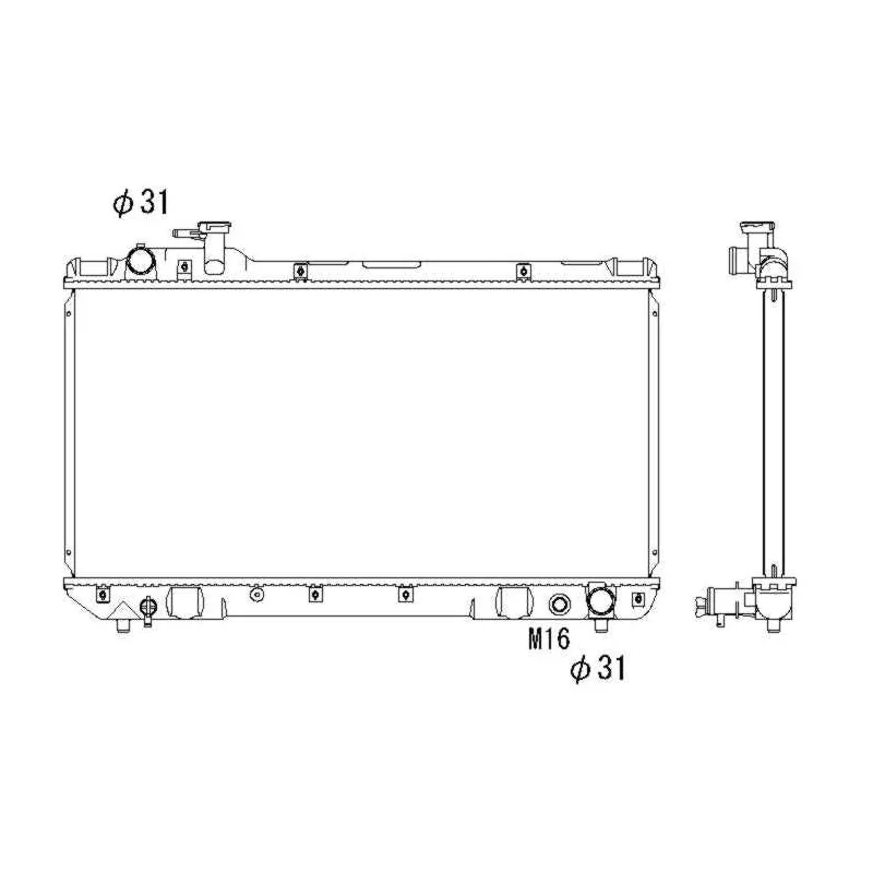 Radiateur, refroidissement du moteur NRF 503988