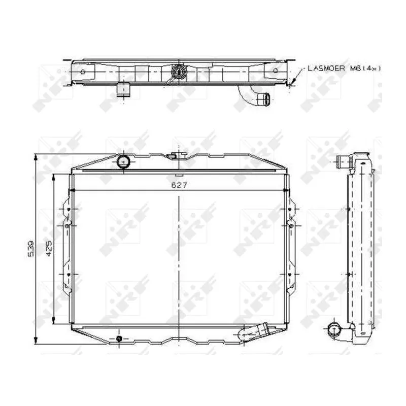 Radiateur, refroidissement du moteur NRF 504115