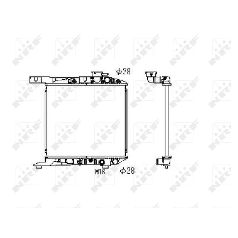 Radiateur, refroidissement du moteur NRF 506300