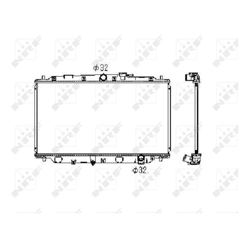 Radiateur, refroidissement du moteur NRF 506743
