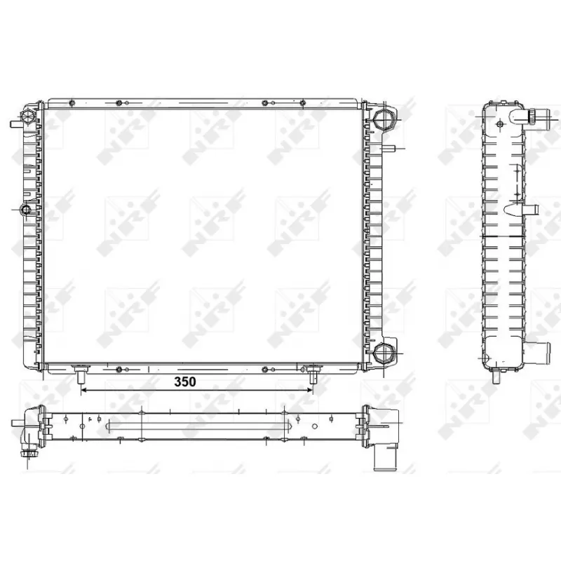 Radiateur, refroidissement du moteur NRF 507351