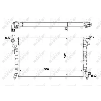 Radiateur, refroidissement du moteur NRF