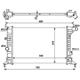 Radiateur, refroidissement du moteur NRF