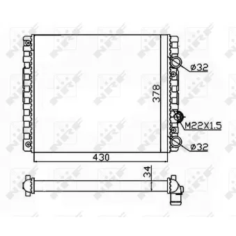 Radiateur, refroidissement du moteur NRF
