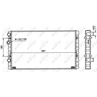Radiateur, refroidissement du moteur NRF 509521