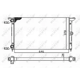 Radiateur, refroidissement du moteur NRF
