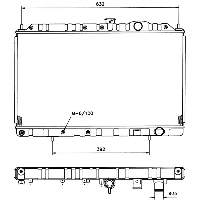 Radiateur, refroidissement du moteur NRF 513485