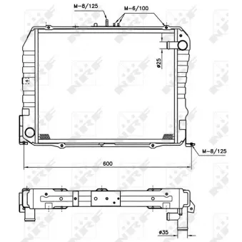 Radiateur, refroidissement du moteur NRF