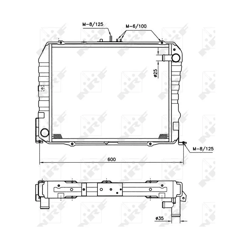 Radiateur, refroidissement du moteur NRF 513962