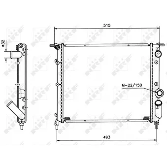 Radiateur, refroidissement du moteur NRF