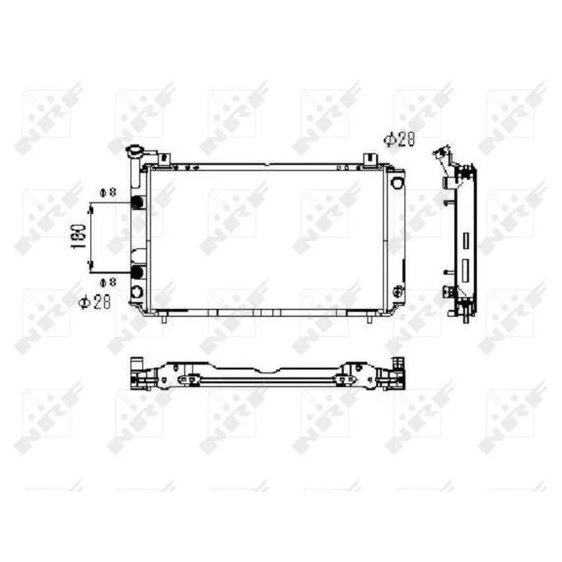Radiateur, refroidissement du moteur NRF 523495