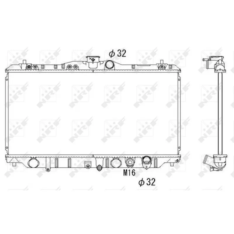 Radiateur, refroidissement du moteur NRF 536352