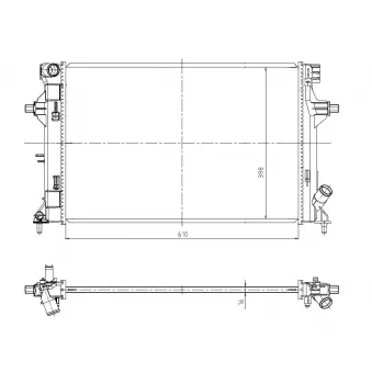 Radiateur, refroidissement du moteur NRF
