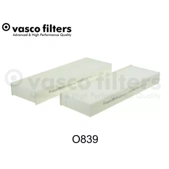 Filtre, air de l'habitacle DAVID VASCO O839