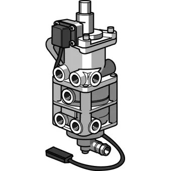 Valve de commande de frein, frein de service KNORR-BREMSE DX95BX