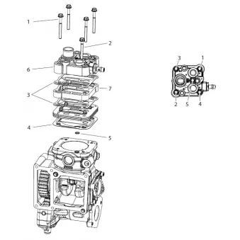 Kit de réparation, compresseur d'air comprimé KNORR-BREMSE K105789K50